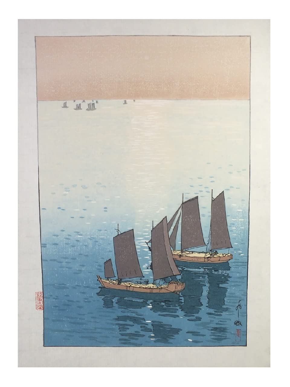 Amazon.co.jp: ◎【復刻木版】吉田博『瀬戸内海集 光る海』 : ホビー